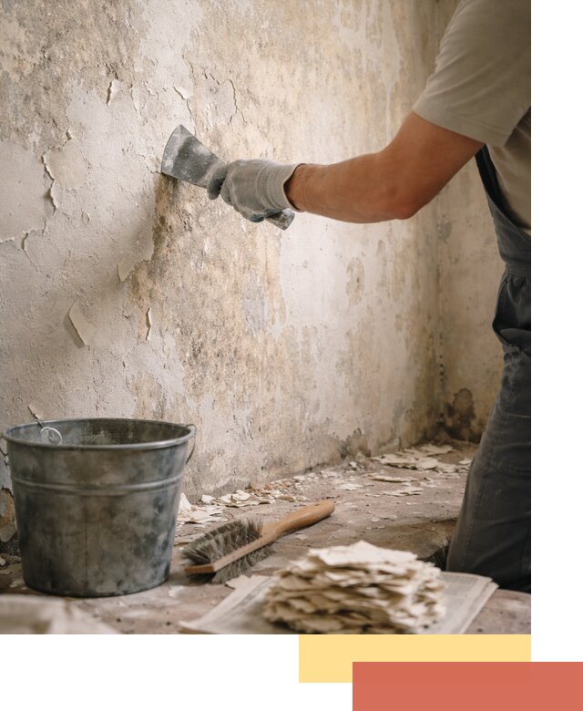 Удаление старой краски со стен в Новочеркасске качественно и быстро