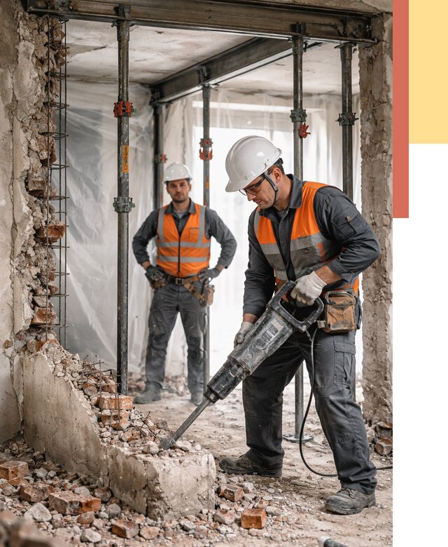 Снос несущих стен в Новочеркасске от 10490 руб. — демонтаж несущей стены под ключ | ОТДЕЛОЧНИК-Нвч