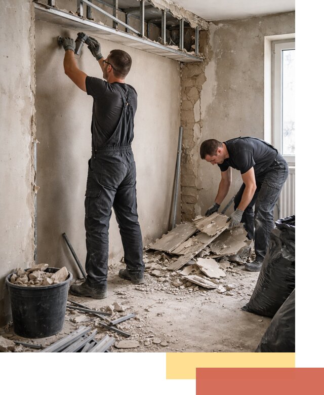 Демонтаж короба из гипсокартона в Новочеркасске быстро и аккуратно