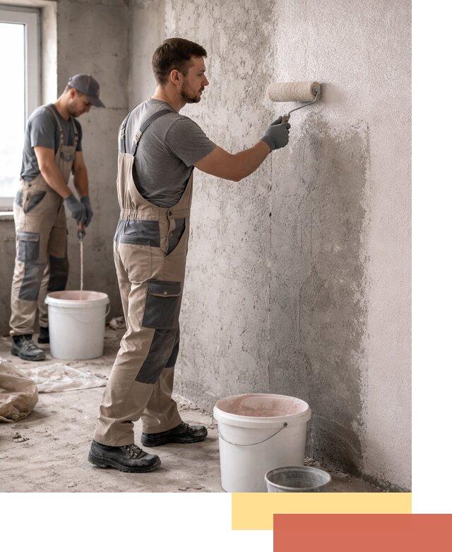 Нанесение бетоноконтакта на стены в Новочеркасске для последующей отделки