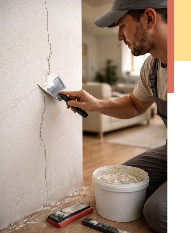 Заделка трещин и сколов в Новочеркасске от 2507 руб. — быстро и недорого | ОТДЕЛОЧНИК-Нвч