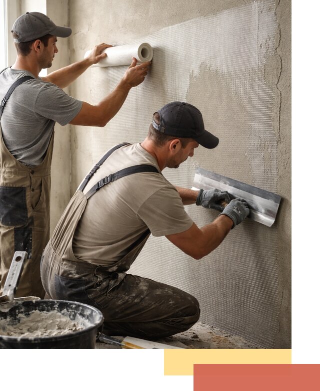 Армирование стен стеклосеткой в Новочеркасске для прочной отделки