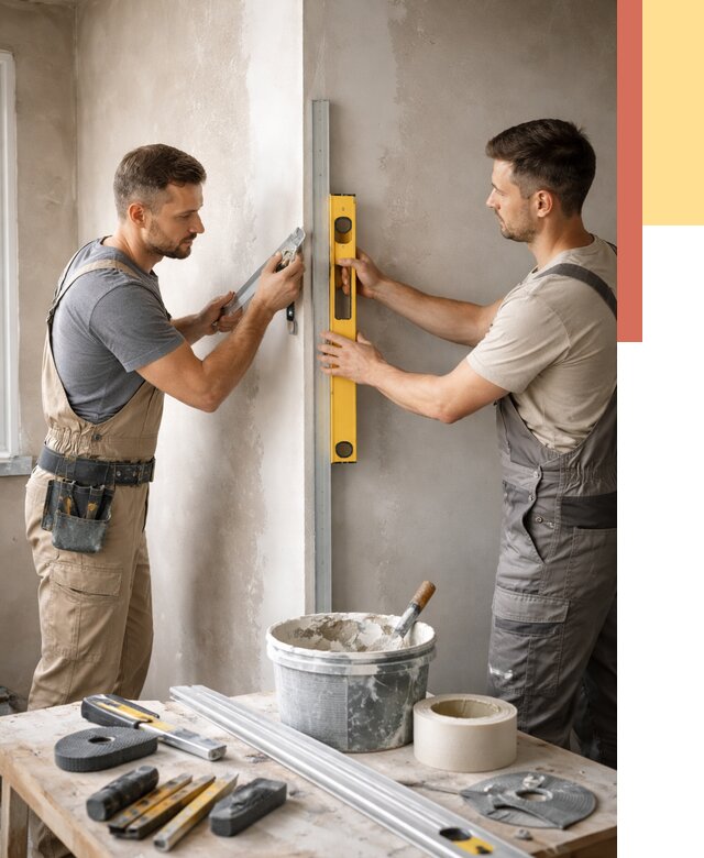 Выведение углов стен в Новочеркасске от 1893 руб. быстро и недорого | ОТДЕЛОЧНИК-Нвч