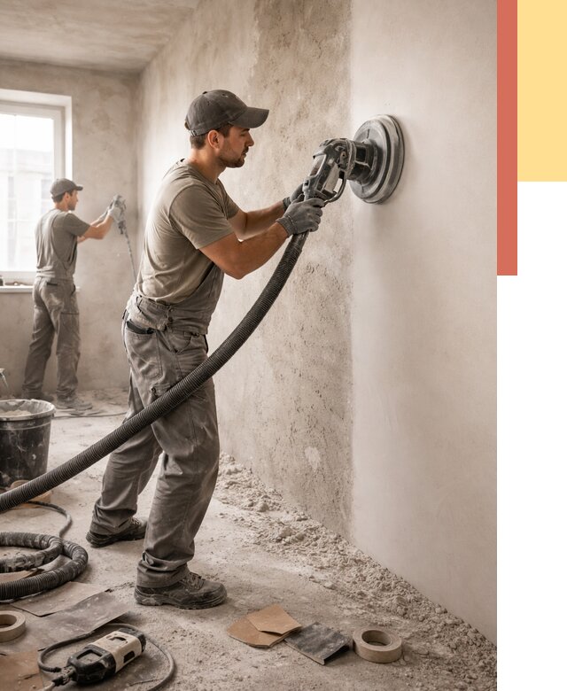 Шлифовка стен в Новочеркасске от 1228 руб/м2 — быстро и недорого | ОТДЕЛОЧНИК-Нвч