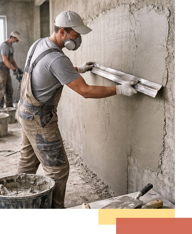 Штукатурка бетонных стен в Новочеркасске качественно и долговечно