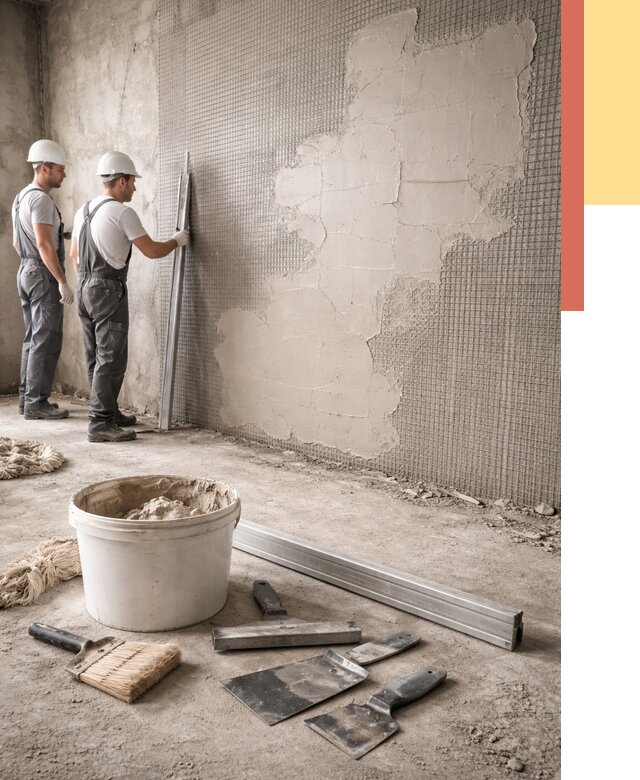 Штукатурка стен по сетке в Новочеркасске от 5629 руб./м2 — быстро и недорого | ОТДЕЛОЧНИК-Нвч