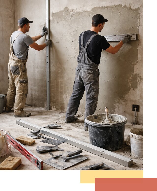 Профессиональная штукатурка стен под плитку в Новочеркасске