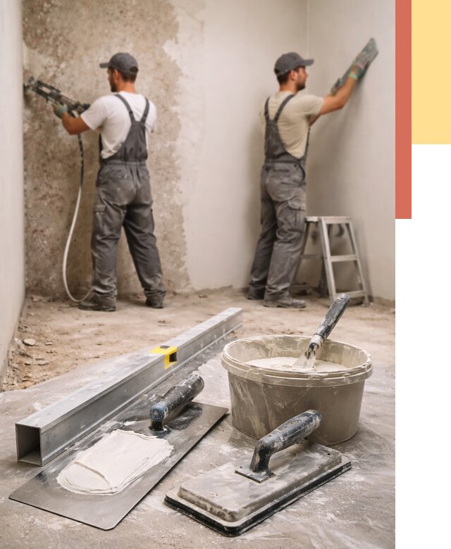 Штукатурка стен под обои в Новочеркасске от 4605 руб./м2 — выравнивание под обои | ОТДЕЛОЧНИК-Нвч