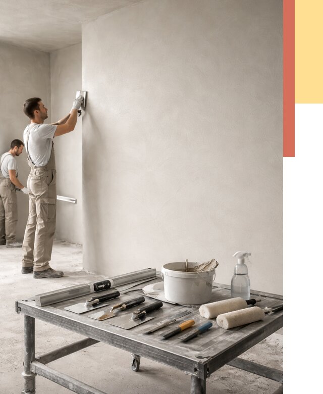 Штукатурка стен под покраску в Новочеркасске от 4605 руб./м² — качественно и недорого | ОТДЕЛОЧНИК-Нвч