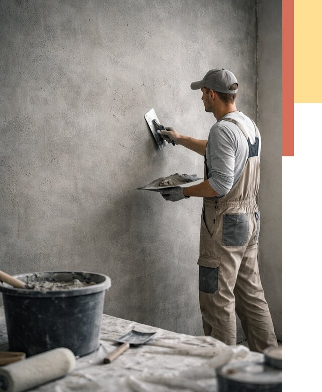 Декоративная штукатурка под бетон в Новочеркасске от 2559 руб./м² — нанесение под ключ | ОТДЕЛОЧНИК-Нвч