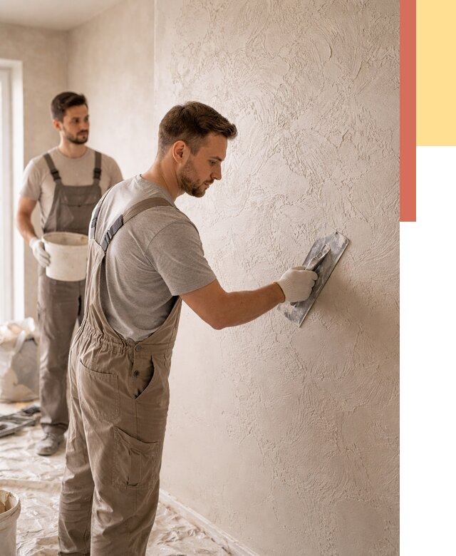 Фактурная штукатурка стен в Новочеркасске от 4298 руб./м² — заказать под ключ | ОТДЕЛОЧНИК-Нвч