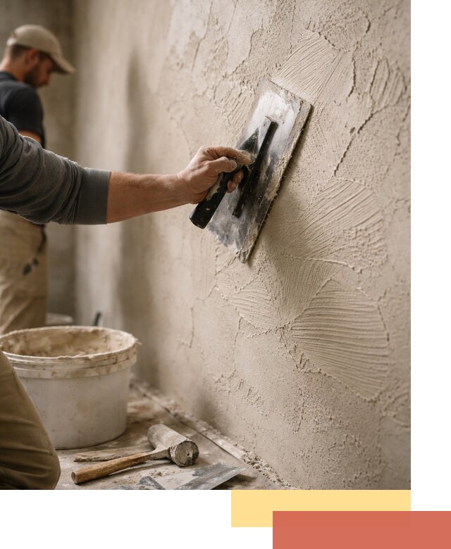 Фактурная штукатурка стен в Новочеркасске — монтаж, отделка, реставрация