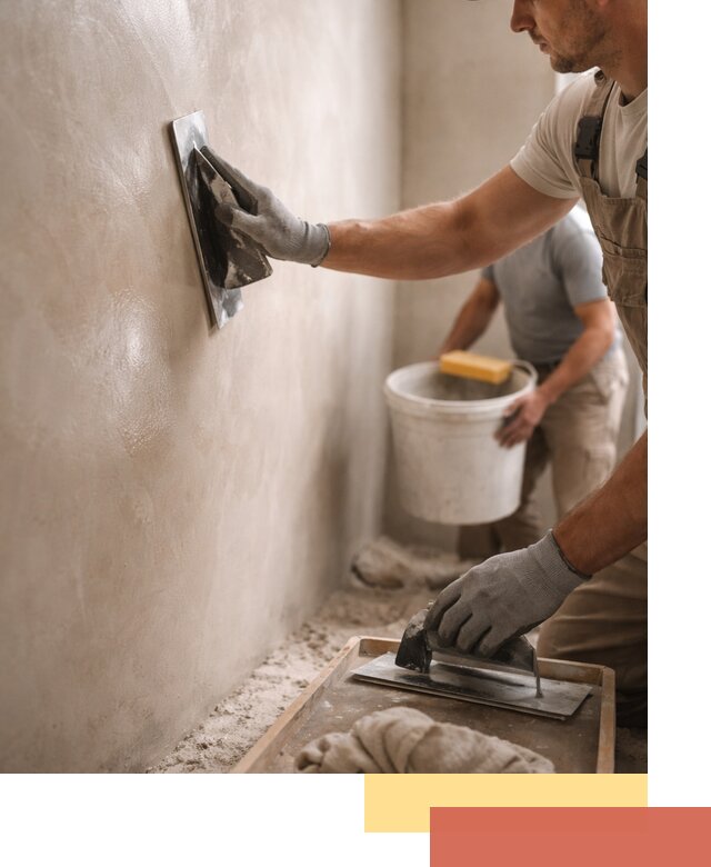 Нанесение марокканской штукатурки таделакт в Новочеркасске