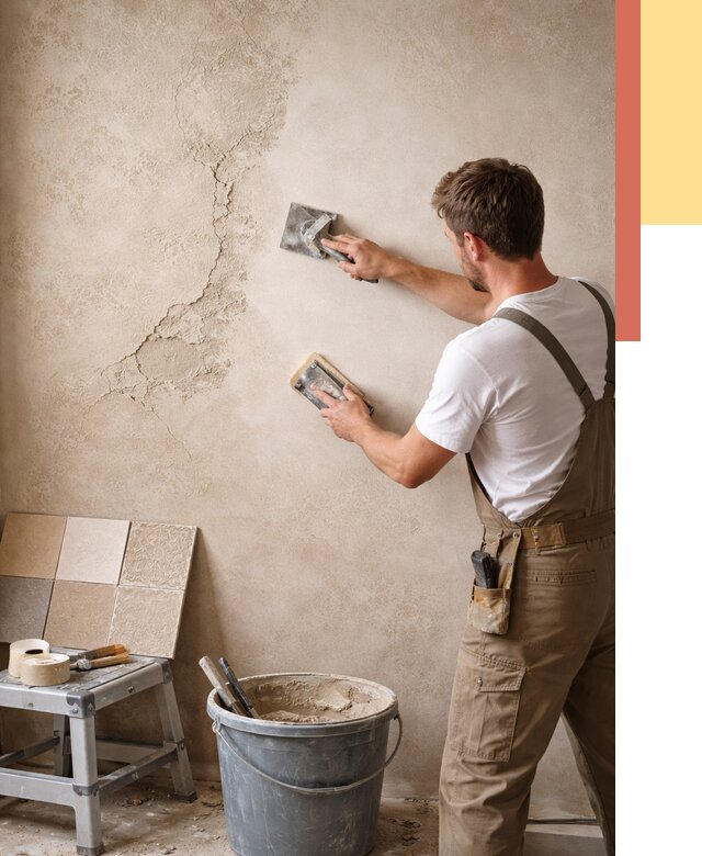 Ремонт декоративной штукатурки в Новочеркасске от 4605 руб. под ключ | ОТДЕЛОЧНИК-Нвч