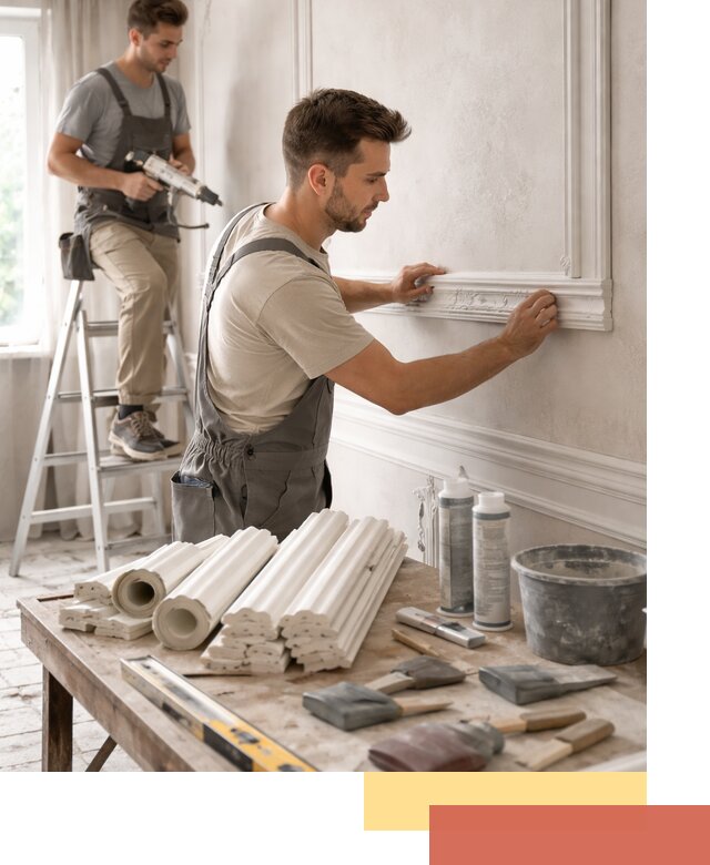 Монтаж лепнины на стены в Новочеркасске профессионально и качественно