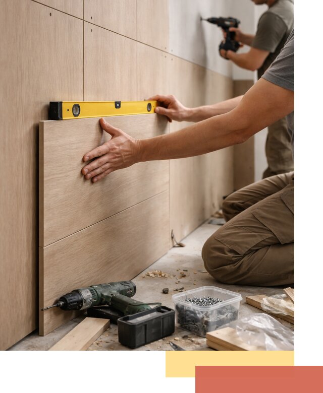 Профессиональный монтаж МДФ панелей на стены в Новочеркасске