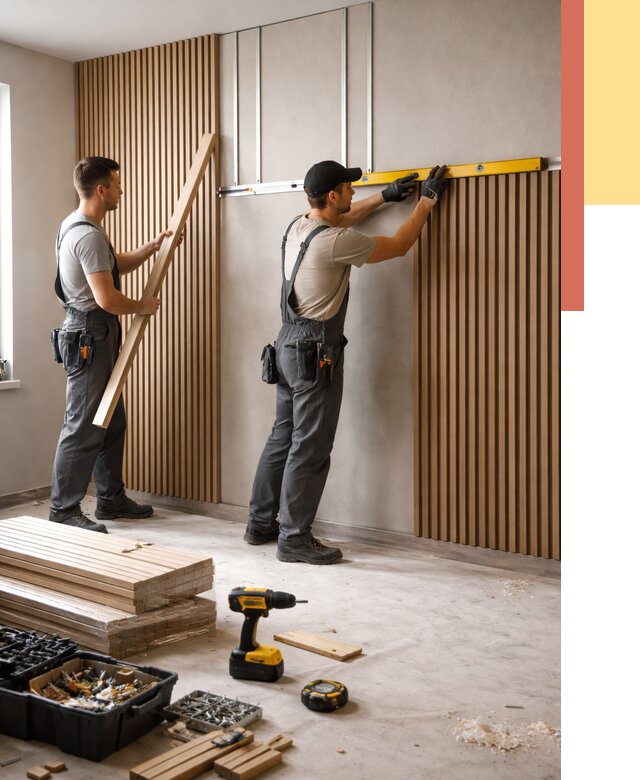 Монтаж реечных панелей на стены в Новочеркасске от 1228 руб. — быстро и недорого | ОТДЕЛОЧНИК-Нвч