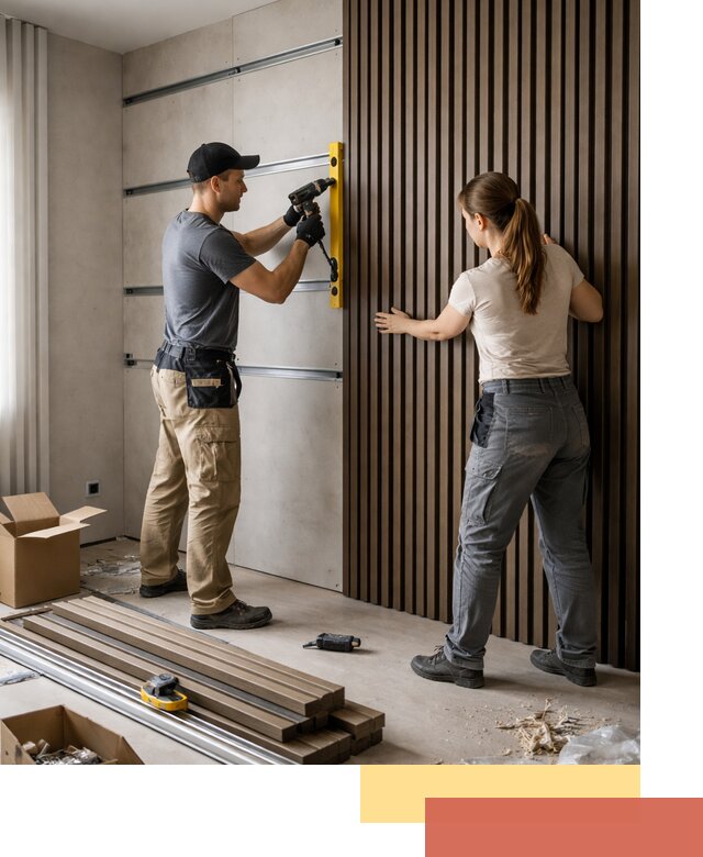 Монтаж реечных панелей на стены в Новочеркасске