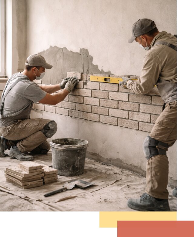 Монтаж декоративного кирпича профессионально в Новочеркасске