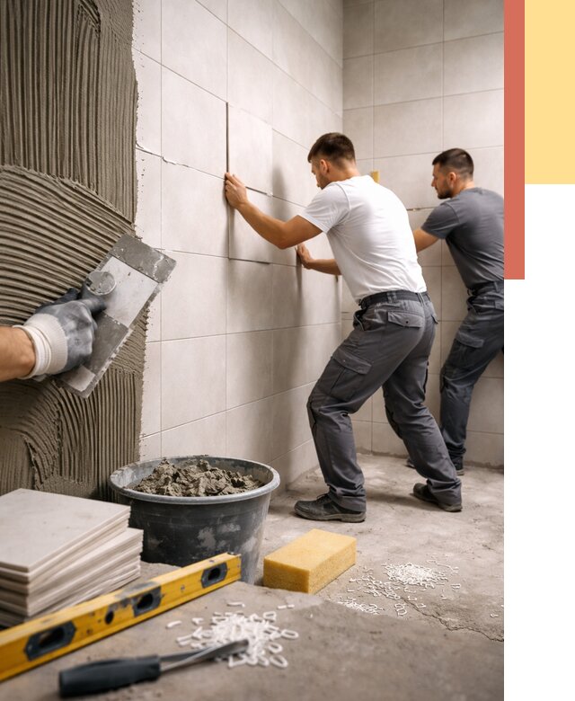 Укладка плитки на стены в Новочеркасске от 870 руб. — качественно и недорого | ОТДЕЛОЧНИК-Нвч