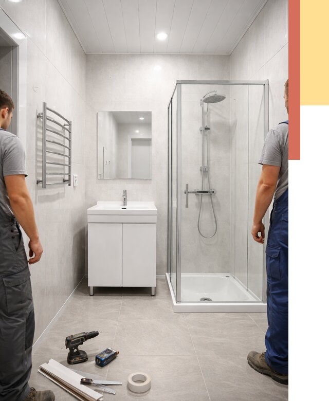 Отделка ванной комнаты панелями ПВХ в Новочеркасске от 4605 руб. за м2 | ОТДЕЛОЧНИК-Нвч