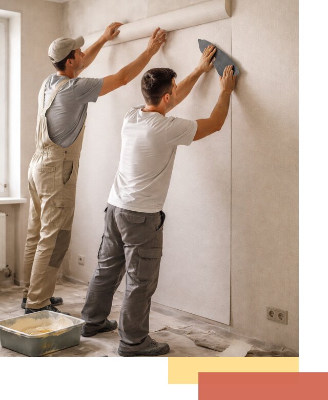 Поклейка виниловых обоев в Новочеркасске профессионально и качественно