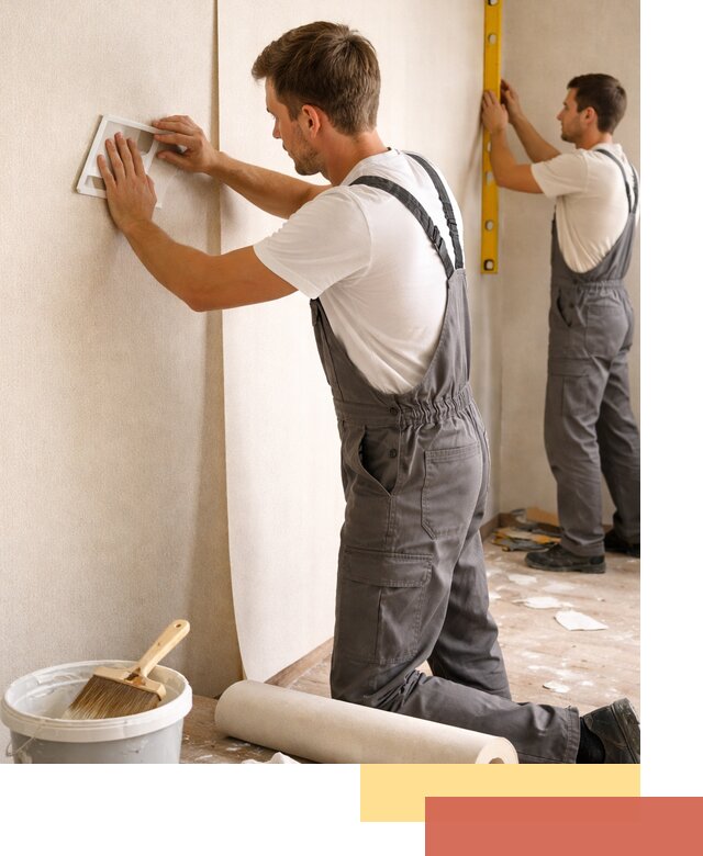 Поклейка бумажных обоев в Новочеркасске качественно и недорого