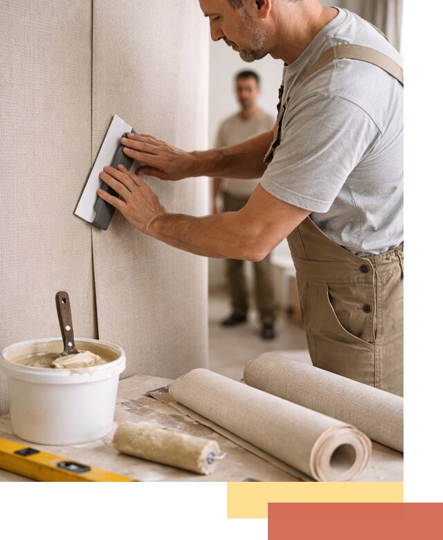 Поклейка текстильных обоев в Новочеркасске профессионально и аккуратно