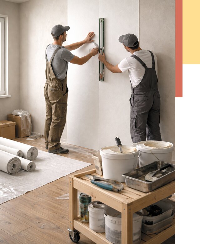 Поклейка стеклообоев в Новочеркасске от 6652 руб. за м2 — быстро и недорого | ОТДЕЛОЧНИК-Нвч