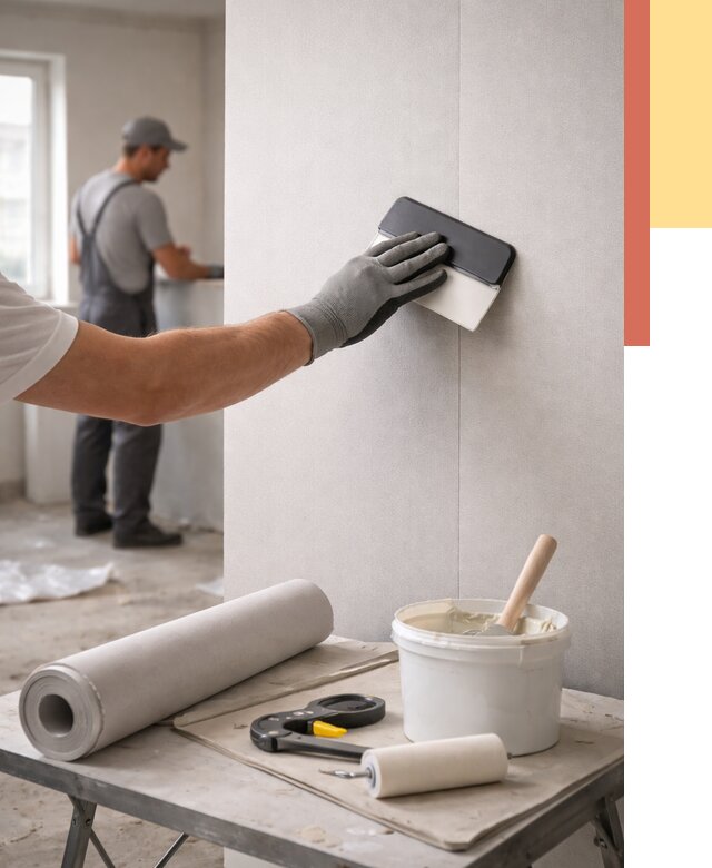 Поклейка обоев под покраску в Новочеркасске от 3582 руб. за м2 | ОТДЕЛОЧНИК-Нвч