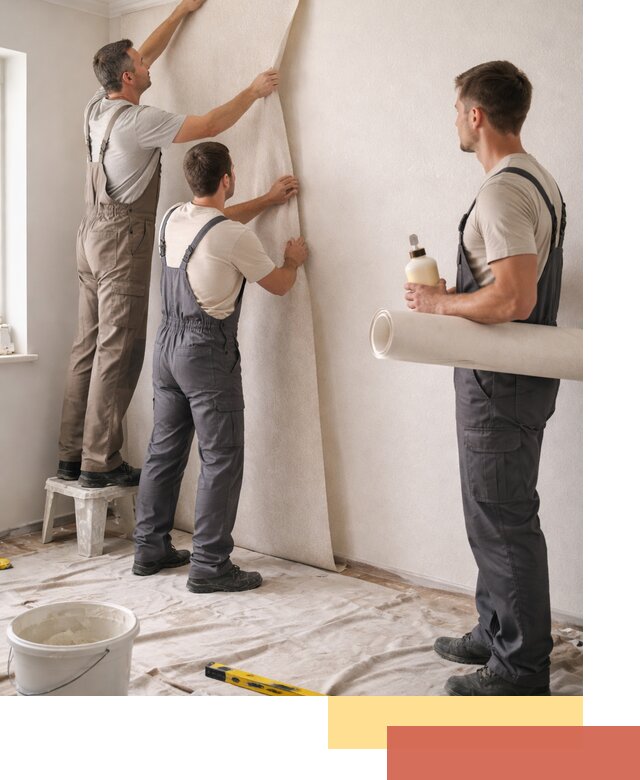 Оклейка стен обоями в Новочеркасске — качественно и профессионально