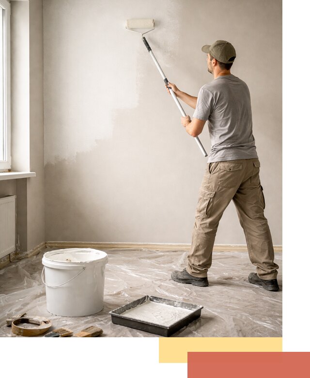 Покраска стен латексной краской в Новочеркасске качественно и быстро