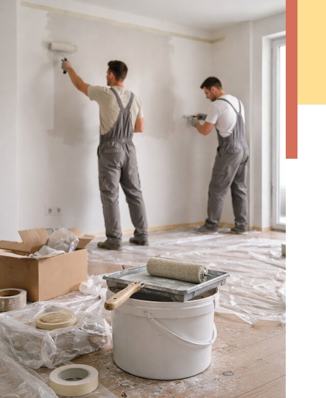 Покраска стен в квартире в Новочеркасске от 2559 руб/м2 — быстро и недорого | ОТДЕЛОЧНИК-Нвч