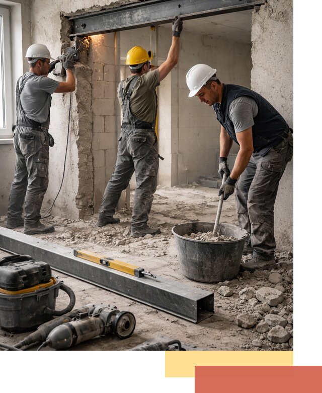 Создание проемов в стенах и несущих конструкциях в Новочеркасске