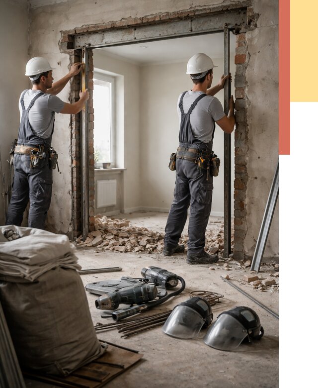 Расширение дверного проема в Новочеркасске от 12793 руб. под ключ | ОТДЕЛОЧНИК-Нвч