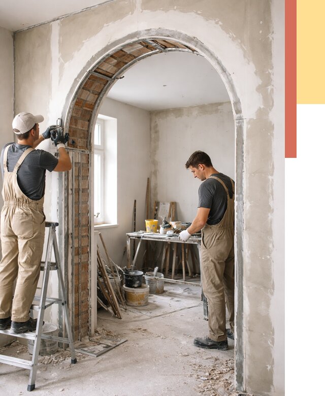 Устройство арочного проема в Новочеркасске от 9722 руб. под ключ — быстро и недорого | ОТДЕЛОЧНИК-Нвч