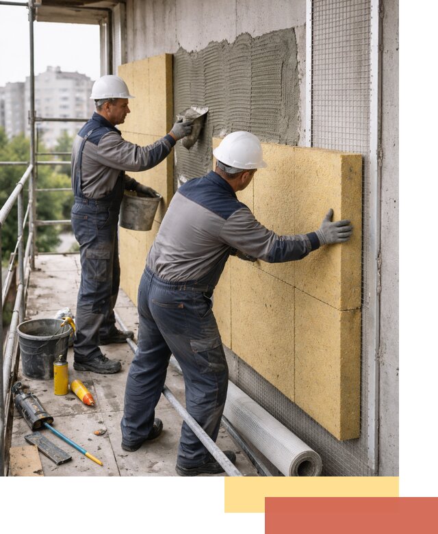 Утепление стен зданий и домов в Новочеркасске качественно и надежно