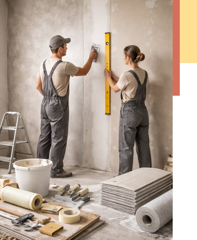 Отделка стен в Новочеркасске от 1535 руб/м² — недорого, быстро, под ключ | ОТДЕЛОЧНИК-Нвч