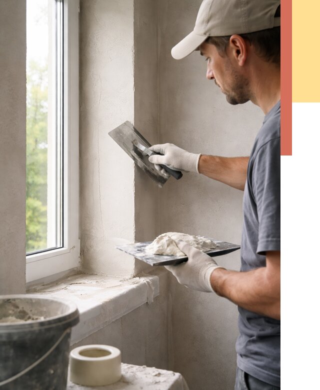 Штукатурка откосов в Новочеркасске от 4605 руб/м² — услуги и выравнивание под ключ | ОТДЕЛОЧНИК-Нвч