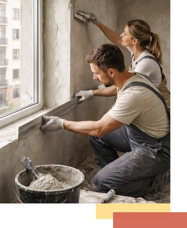 Штукатурка откосов дверей и окон профессионально в Новочеркасске