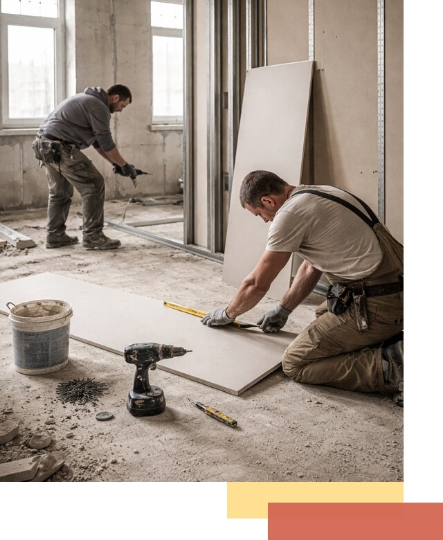 Кладка перегородок из ПГП под ключ в Новочеркасске