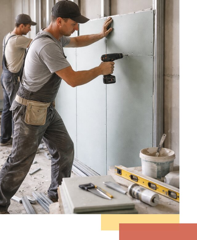 Кладка влагостойких перегородок ПГП в Новочеркасске