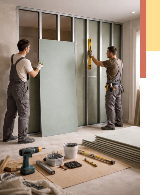 Перегородка из влагостойкого гипсокартона в Новочеркасске от 4912 руб. — монтаж под ключ | ОТДЕЛОЧНИК-Нвч