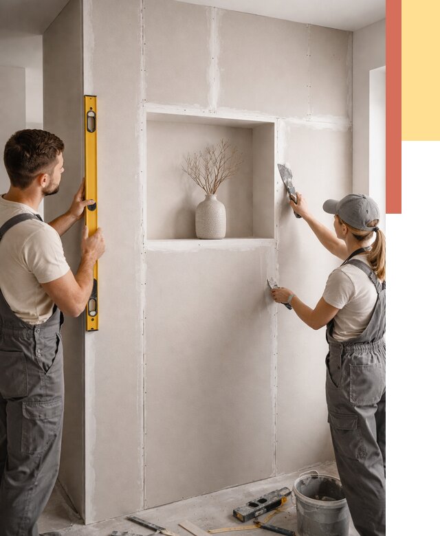 Перегородка из гипсокартона с нишей в Новочеркасске от 3326 руб. под ключ | ОТДЕЛОЧНИК-Нвч