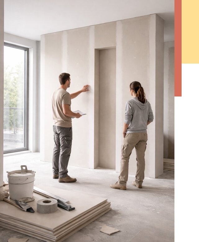 Зонирующая перегородка из гипсокартона в Новочеркасске от 2866 руб. под ключ | ОТДЕЛОЧНИК-Нвч