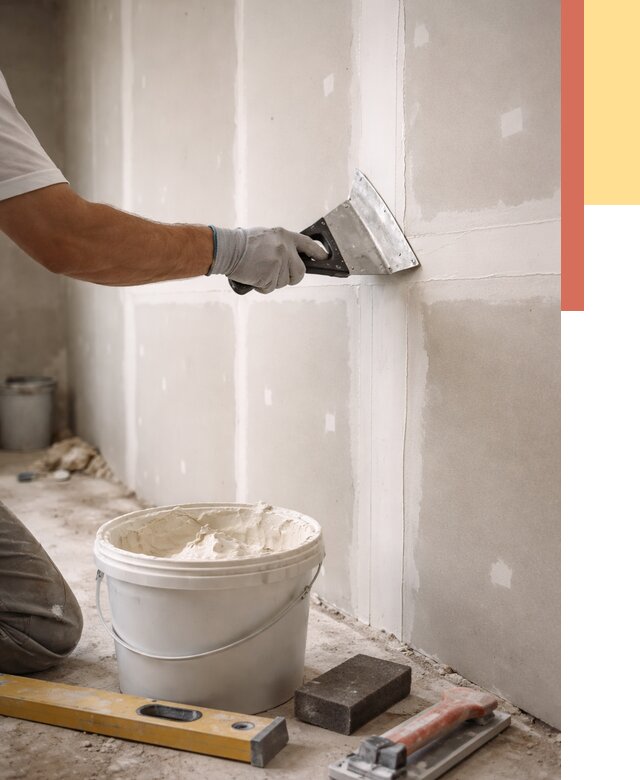 Шпаклевка перегородок из гипсокартона в Новочеркасске от 2559 руб. — услуги ОТДЕЛОЧНИК-Нвч