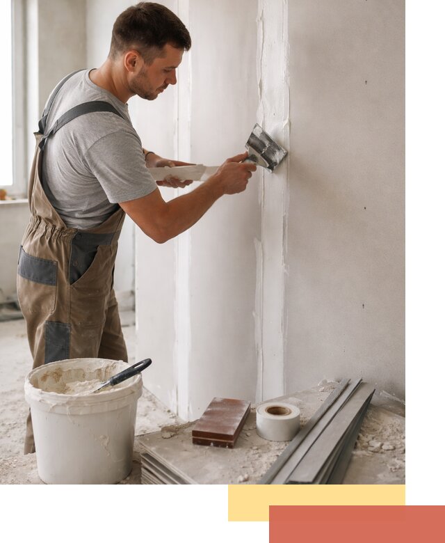 Шпаклевка перегородок из гипсокартона в Новочеркасске качественно и быстро