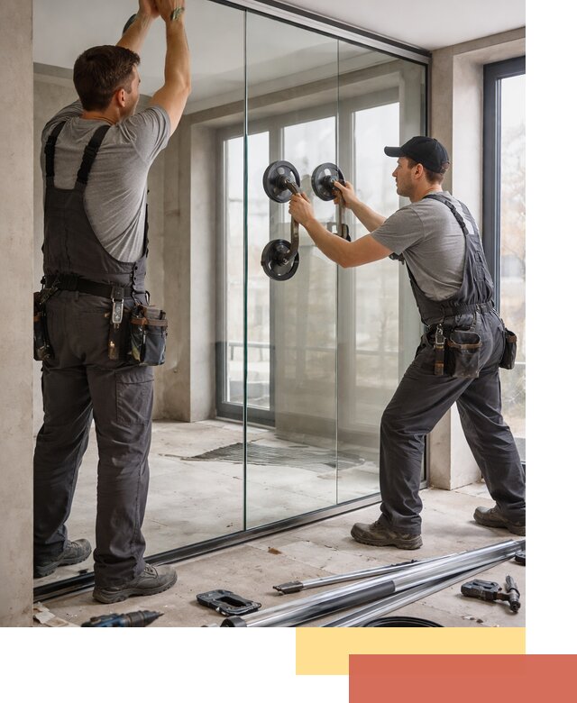 Цельностеклянные перегородки под ключ в Новочеркасске