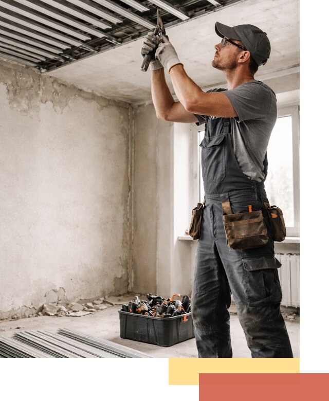 Демонтаж реечного потолка в Новочеркасске быстро и аккуратно