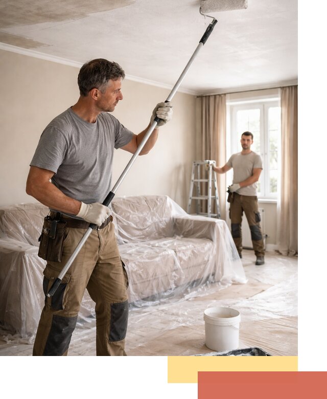 Грунтовка потолка в Новочеркасске — подготовка под покраску и отделку